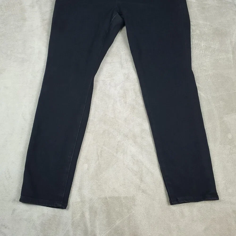 American Eagle Jeans Womens 16 Black High Rise The Dream Jean Skinny Stretch - Picture 6 of 14